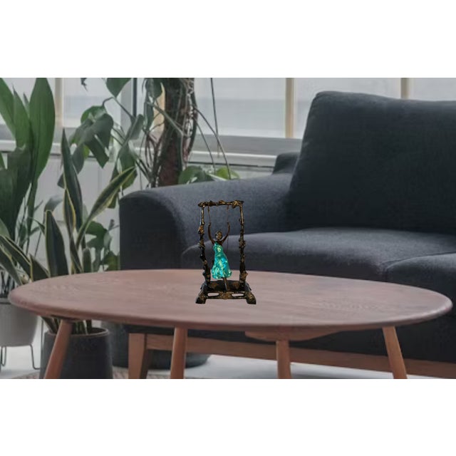 "Girl on a Swing" Sculpture by Auguste Moreau For Sale - Image 16 of 18