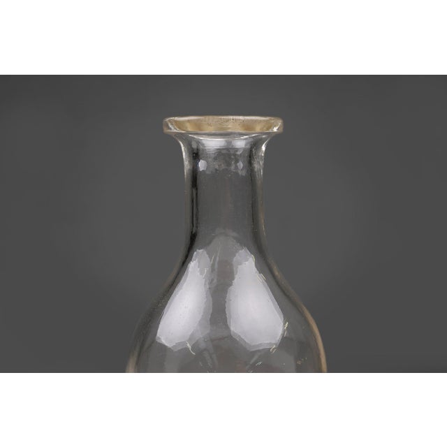French Absinthe Glass Carafe from La Cressonnée For Sale - Image 9 of 11