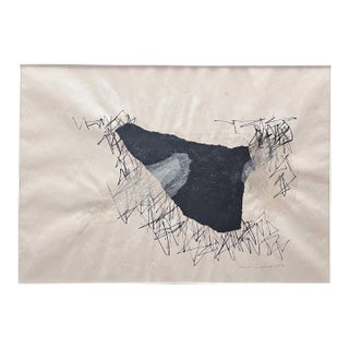 1958 Ink Collage "#1" James Spencer Russell For Sale