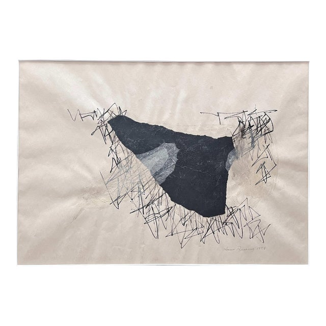 1958 Ink Collage "#1" James Spencer Russell For Sale