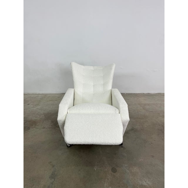 Italian Reclining Armchairs - A Pair For Sale - Image 4 of 7