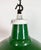 British Industrial Green Enamel Factory Pendant Lamp, 1960s For Sale - Image 4 of 16