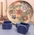 Mexican Mexico Capelo Floral Clay Wall Plate Majolica For Sale - Image 3 of 5