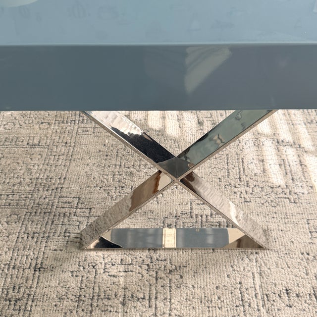 Jonathan Adler Channing Lacquered Desk—Blue For Sale In Washington DC - Image 6 of 11