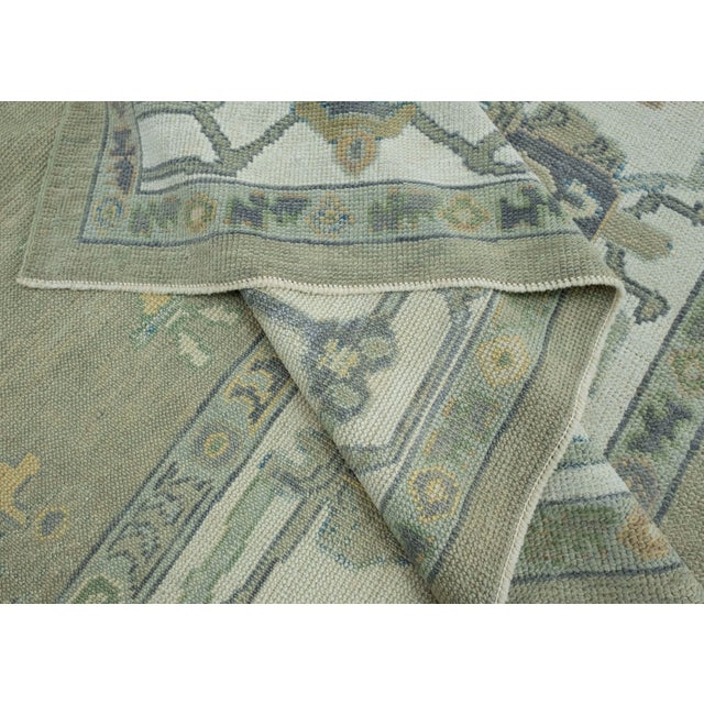 Textile Turkish Oushak Rug 8'10" x 11'4" #18075 For Sale - Image 7 of 8