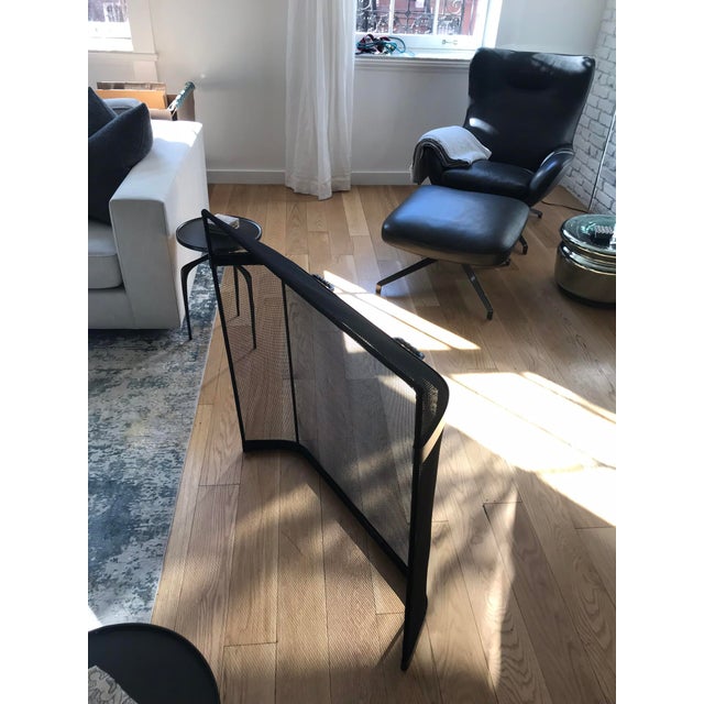 Restoration Hardware Black Steel Fire Screen