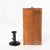Antique Red Candle Box Sconce With Hog Scraper Candlestick For Sale - Image 4 of 7