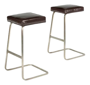 Modern Mid Century Style Bar Stools - a Pair