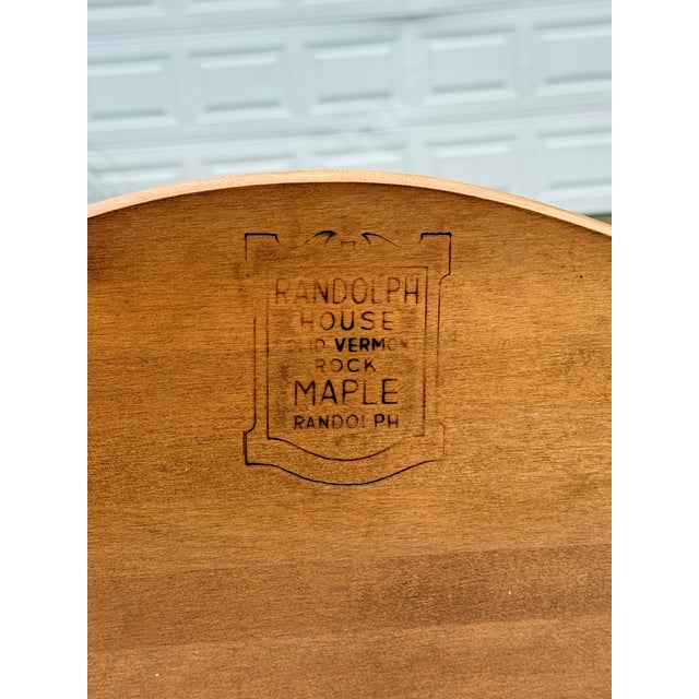 American Antique / Vintage Randolph House Solid Maple Twin Bed Frames (Two) Circa 1950s For Sale - Image 3 of 8