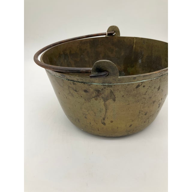 Mid 20th Century Lot of 7 Vintage Brass Pots, Cauldrons, Ladle For Sale - Image 5 of 13