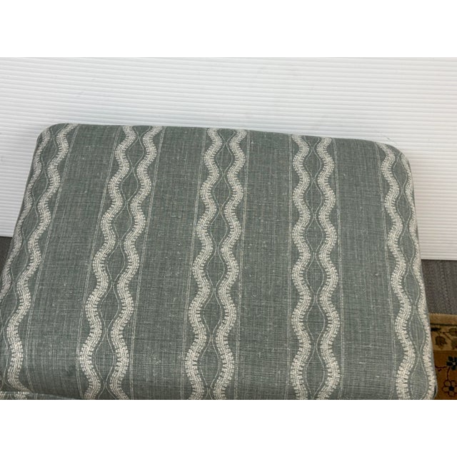 Light Green Lee Industries Bespoke Ottoman, Style 1442-00 For Sale - Image 8 of 12