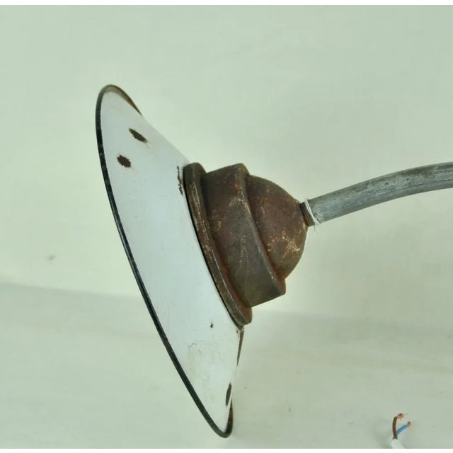 Enameled Metal Garden Light, 1940s For Sale - Image 4 of 9