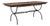 Country French Hand Forged Iron Dining Table With Antique Oak Top For Sale