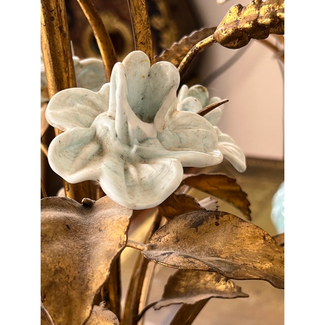 Vintage Pair Mid-Century Venetian Murano Art Glass Lamps For Sale - Image 9 of 12