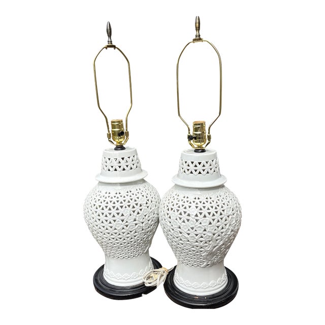 Pair of Vintage Japanese Blanc De Chine Circa 1950 For Sale