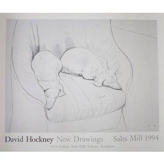 1994 David Hockney Salts Mill Exhibition Poster For Sale