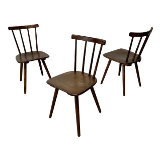 1930s German Modern Tubinger Chairs by Adolf G. Schneck - Set of 3 For Sale