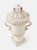 Mid 20th Century Italian White Glazed Ceramic Lidded Urn For Sale - Image 4 of 7