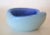 Blue Italian Blown Murano Glass Two-Color Blue Round Shaped Catchall Bowl For Sale - Image 8 of 13