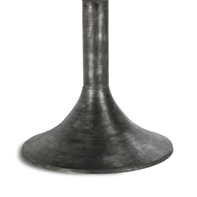 Gunmetal Round Dining Table 48" For Sale - Image 9 of 11