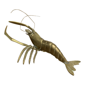 Mid 20th Century Brass Crawfish