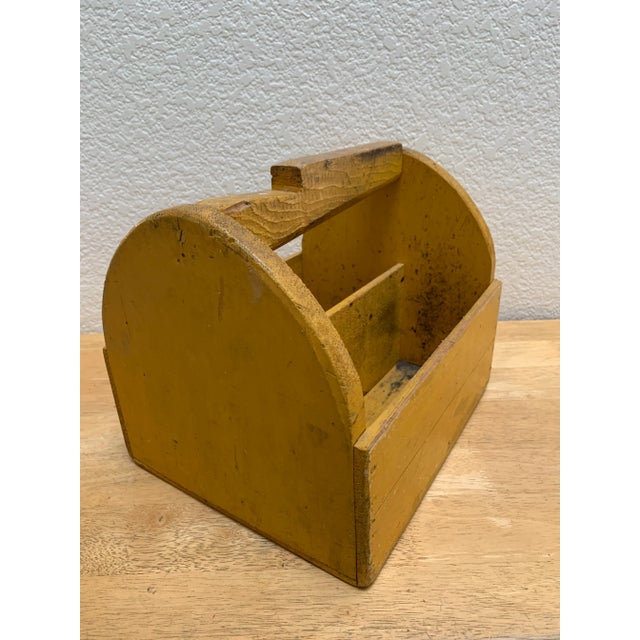Rustic Vintage Wood Shoe Shine or Tool Box For Sale - Image 9 of 9
