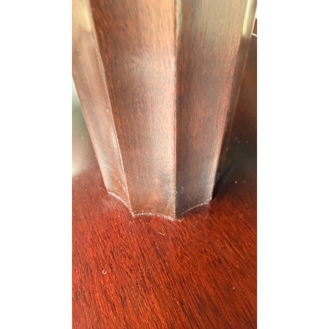 Pair of Barbara Barry for Baker Furniture Two-Tier Mahogany Side Tables For Sale - Image 15 of 17