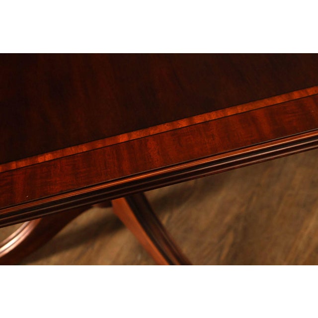 Henkel Harris Mahogany Double Pedestal Dining Table For Sale - Image 9 of 18