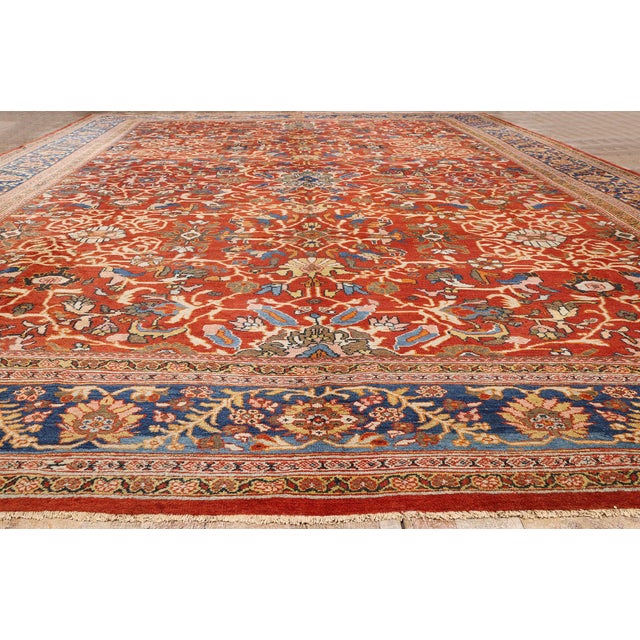 Late 19th Century Persian Sultanabad Rug, 14'05 X 21'00 For Sale - Image 9 of 10