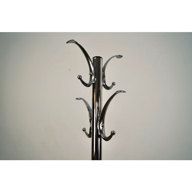 Metal 1970’s Mid-Century Modern Chrome Coat Rack For Sale - Image 7 of 12