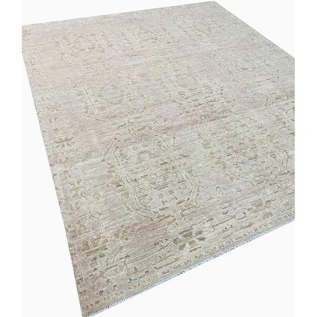 Handwoven Oushak Area Rug 8’2″ X 9’8″ For Sale - Image 11 of 11