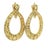 Exceptional vintage American statement earrings crafted in 18K yellow gold and set with approximately 5.00 carats of...