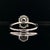 Metal Sapphire Diamond Ring 14k White Gold 2.8 TCW Certified, Size 5 For Sale - Image 7 of 11