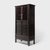 The focal point of this beautiful 19th-century scholars' display cabinet is undoubtedly the complex diamond-form lattice...