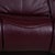 Red Trapez Leather Three-Seater Red Manual Function Himolla Sofa For Sale - Image 8 of 17