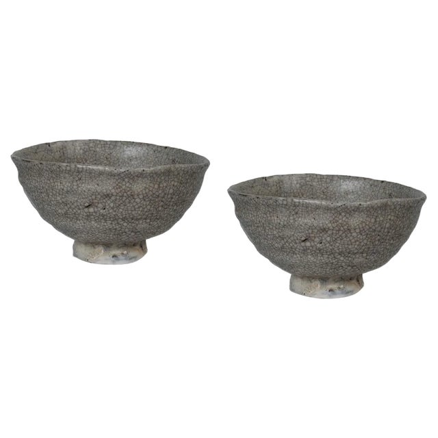 Cohiki Vetus Tea Bowls VII by Studio Cúze, Set of 2 For Sale