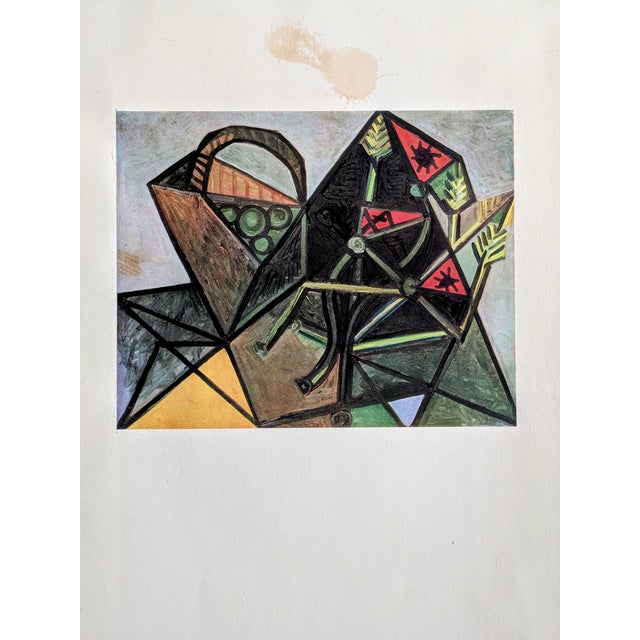 Pablo Picasso, Still Life, Color Offset Lithograph on Pur de Marais Fil Paper, 1943 For Sale - Image 6 of 6