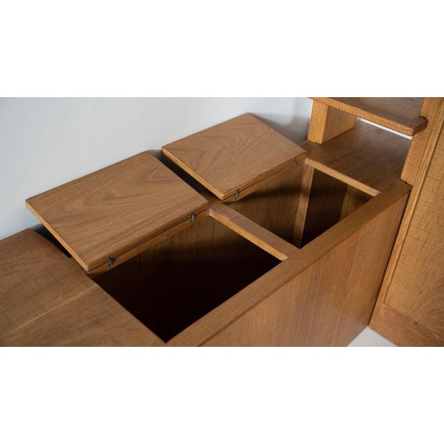 Large Bookshelf with Bench attributed to Guiseppe Rivadossi for Officina Rivadossi, Italy, 1970s For Sale - Image 15 of 18