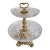 Tiered Crystal Tazza With Gilt Metal Stand For Sale