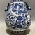 Blue Mid 20th Century Blue and White Porcelain Deer-Head Handle Vase, Dragon & Interlocking Lotus Hu Vase For Sale - Image 8 of 8
