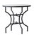 Matthew Izzo Home Moroccan Zellige Vanilla Tile 32" Round Bistro Table With Iron Base For Sale - Image 4 of 4