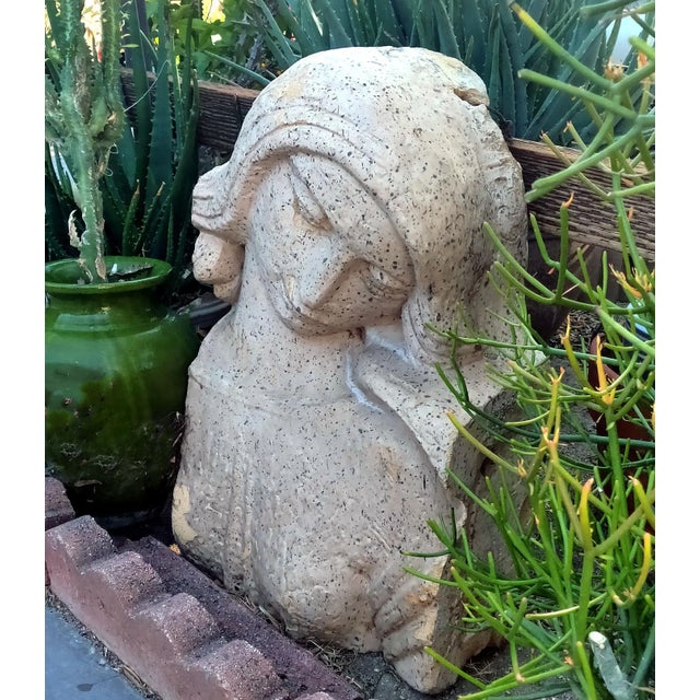 Erté Erté Inspired Art Deco Relief Depicting Bust of Woman Architectural Remnant For Sale - Image 4 of 7