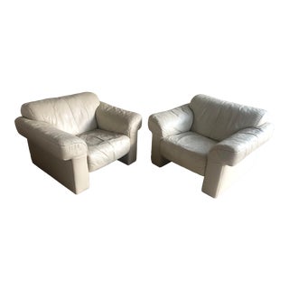 Leather Lounge Chairs by Wk Möbel - a Pair For Sale