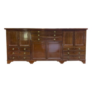 Antique English Mahogany Sideboard, 1800s For Sale