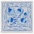 New Silk Hand Embroidery Suzani Textile Cushion Cover in Cream & Blue. 18"x19" For Sale