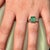 Natural Emerald Sapphire Ring 6.25 14k White Gold 3.49 TCW Certified For Sale In New York - Image 6 of 14