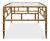 Faux Bamboo Metal Coffee Table by Sarreid LTD For Sale - Image 9 of 11