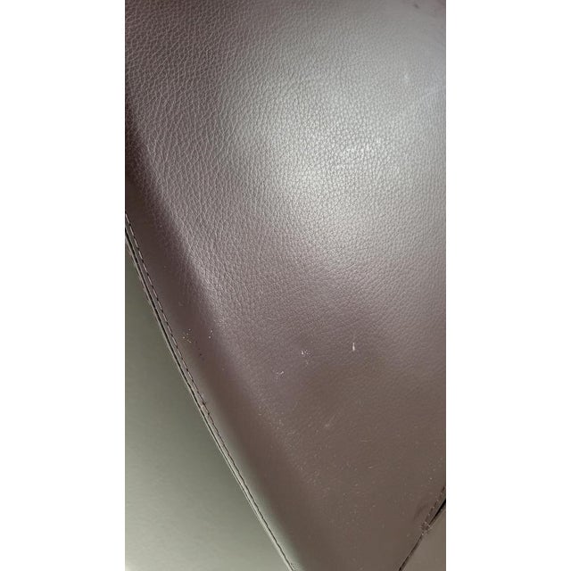 Metal Armchair in Leather by Christophe Pillet for Zanotta For Sale - Image 7 of 16