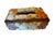Folk Art Vintage Handmade Seashell Encrusted Coastal Folk Art Tissue Box Cover With Red Velvet Lining For Sale - Image 3 of 8