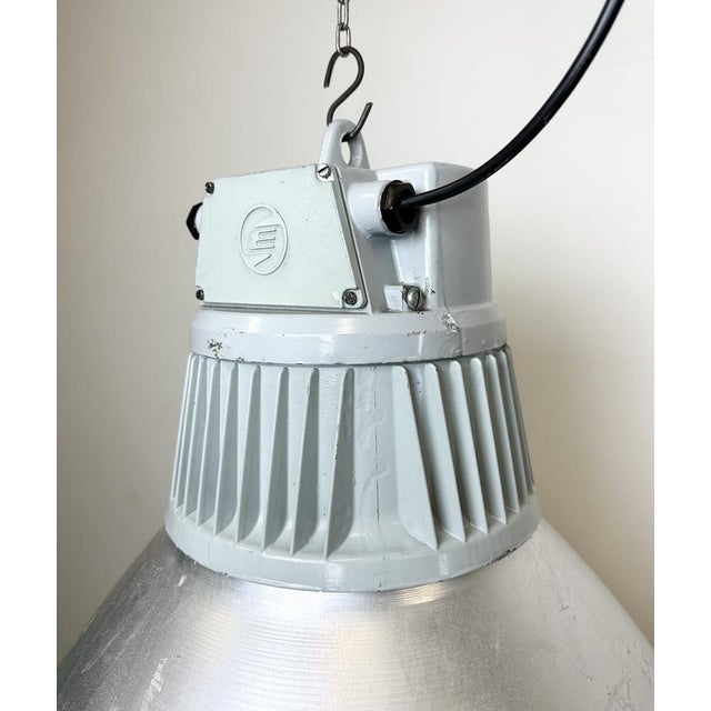 Large Industrial Aluminum Pendant Light from Elektrosvit, 1960s For Sale - Image 6 of 18